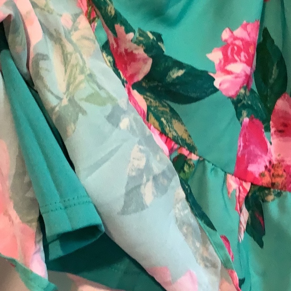 Flying Tomato Green Floral Midi Dress - Picture 6 of 6